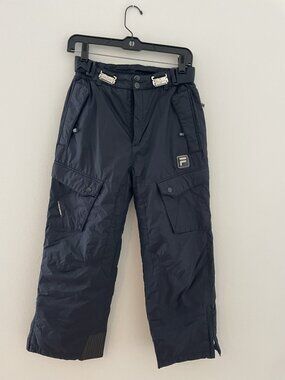 Fila Woman's Insulated waterproof breathable ski pants size 0-2 XS, black
